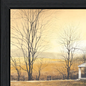 HomeRoots Rising Early 1 Modern Black Framed Print Wall Art - Vivid Colors & Ready-to-Hang Home Decor Piece 415983