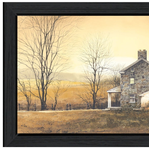HomeRoots Rising Early 1 Modern Black Framed Print Wall Art - Vivid Colors & Ready-to-Hang Home Decor Piece 415983