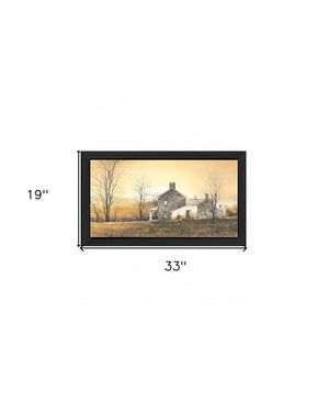 HomeRoots Rising Early 1 Modern Black Framed Print Wall Art - Vivid Colors & Ready-to-Hang Home Decor Piece 415983