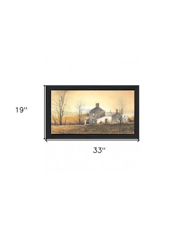 HomeRoots Rising Early 1 Modern Black Framed Print Wall Art - Vivid Colors & Ready-to-Hang Home Decor Piece 415983