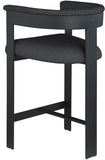 Romeo Black Boucle Fabric Counter Stool 415Black-C Meridian Furniture