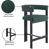 Romeo Green Boucle Fabric Counter Stool 415Green-C Meridian Furniture