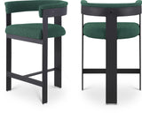 Romeo Green Boucle Fabric Counter Stool 415Green-C Meridian Furniture