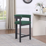 Romeo Green Boucle Fabric Counter Stool 415Green-C Meridian Furniture