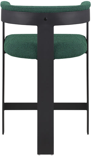 Romeo Green Boucle Fabric Counter Stool 415Green-C Meridian Furniture