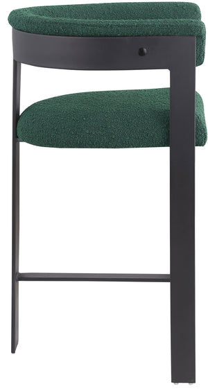 Romeo Green Boucle Fabric Counter Stool 415Green-C Meridian Furniture