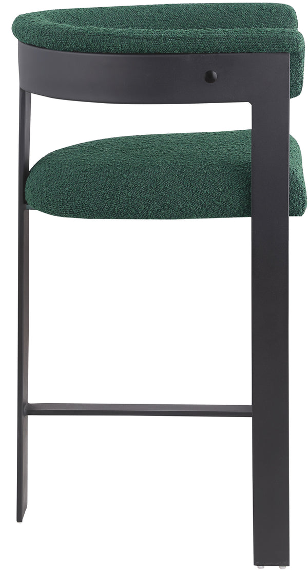 Romeo Green Boucle Fabric Counter Stool 415Green-C Meridian Furniture