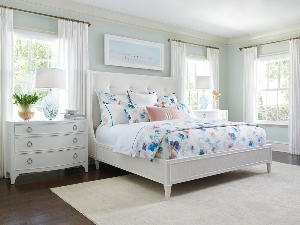 Lexington Arlington Platform Bed: Elevate Your Bedroom With Modern Luxury, Clean Lines, And Elegant Design Alabaster  415-144c