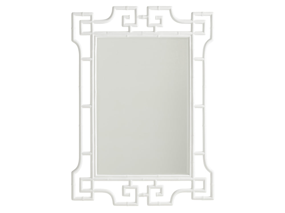 Lexington Hyde Rectangular Mirror - Modern Pan-asian Design With Beveled Edges For Stylish Luxury Living Alabaster  415-205