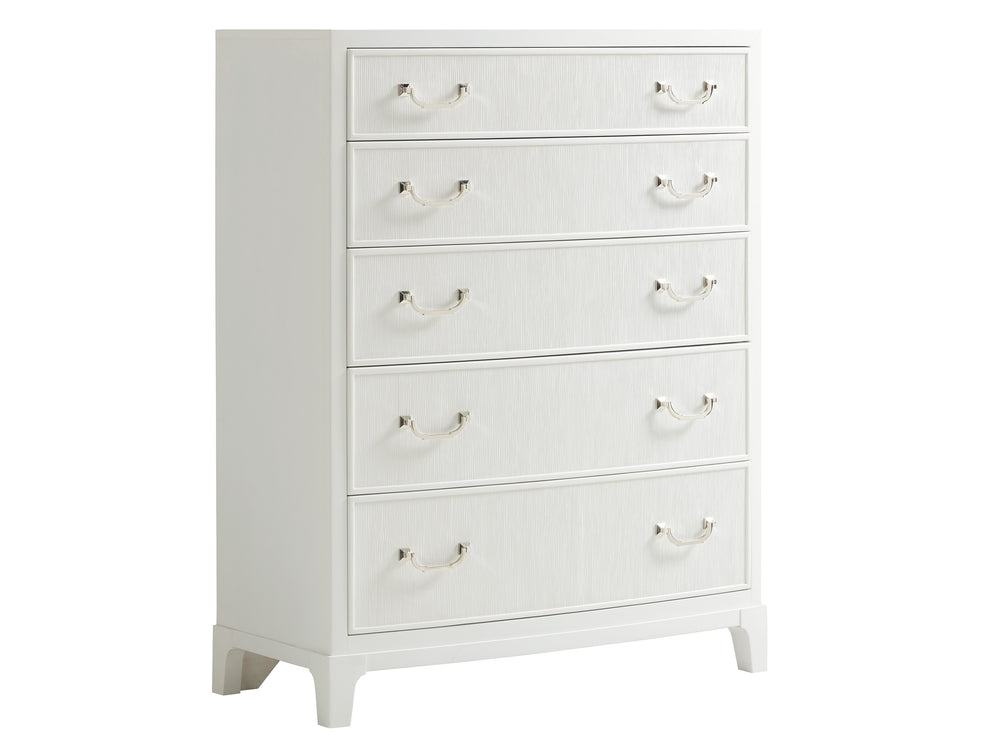 Lexington Danielle Drawer Chest – Modern Traditional Design With Bowfront Style And Soft-close Drawers For Luxury Alabaster  415-307