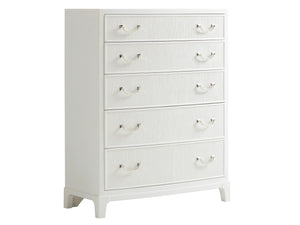Lexington Danielle Drawer Chest – Modern Traditional Design With Bowfront Style And Soft-close Drawers For Luxury Alabaster  415-307