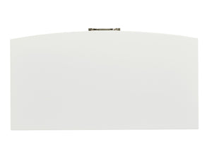 Lexington Tamera Nightstand - Modern Elegance With Bowfront Design, Textured Drawers & Polished Nickel Hardware Alabaster  415-621