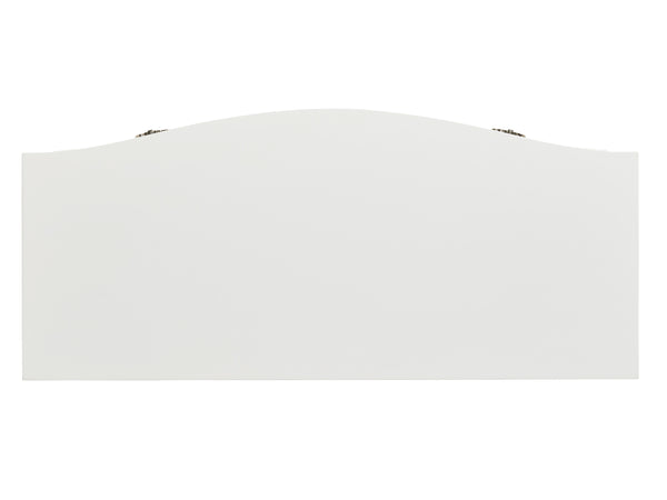 Lexington Fox River Modern Bachelor's Chest With Bowfront Design, Polished Nickel Hardware & Bracket Feet Alabaster  415-624