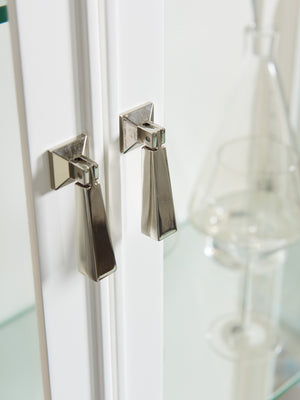 Lexington Lakeshore Curio - Modern Traditional Design With Led Lighting, Glass Doors, And Adjustable Shelves Alabaster  415-864