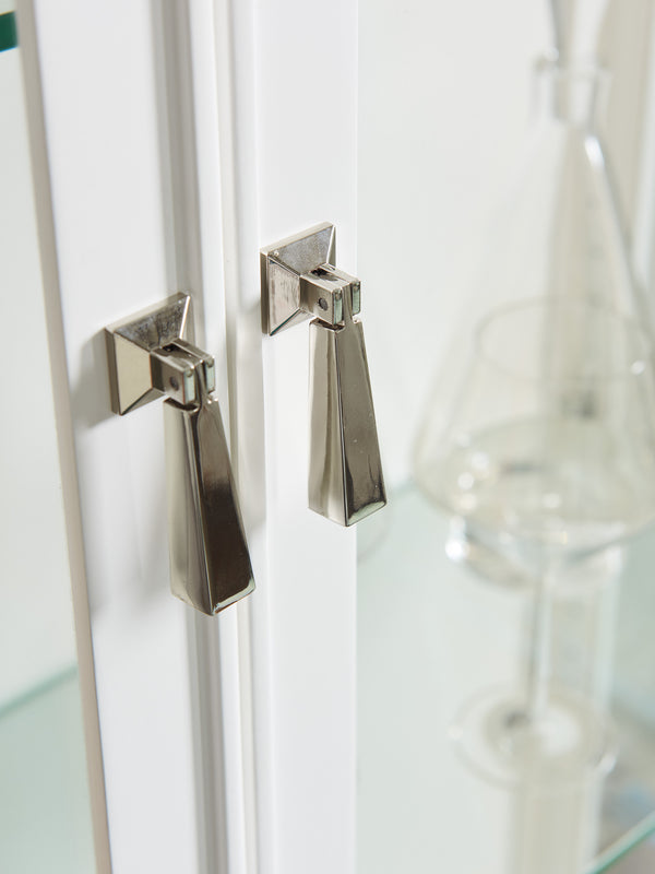 Lexington Lakeshore Curio - Modern Traditional Design With Led Lighting, Glass Doors, And Adjustable Shelves Alabaster  415-864