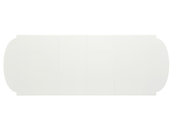 Lexington Vernon Hills Modern Rectangular Dining Table With Elegant Tapered Legs And Polished Nickel Ferrules Alabaster  415-877