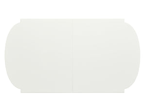 Lexington Vernon Hills Modern Rectangular Dining Table With Elegant Tapered Legs And Polished Nickel Ferrules Alabaster  415-877