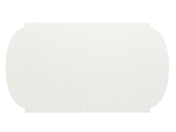 Lexington Vernon Hills Modern Rectangular Dining Table With Elegant Tapered Legs And Polished Nickel Ferrules Alabaster  415-877