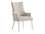 Lexington Geneva Upholstered Dining Chair - Modern Elegance With Crisp White Finish And Decorative Metal Accent Alabaster  415-883-40