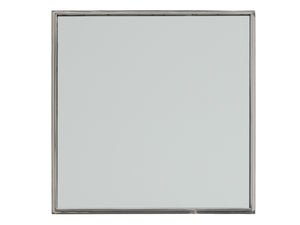 Lexington Hoffman Modern Accent Table With Polished Stainless Steel Base And Mirrored Top For Stylish Interiors Alabaster  415-952