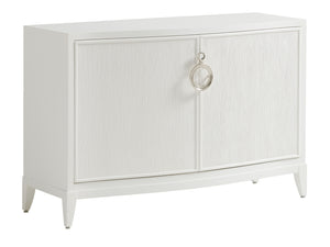 Lexington Bedford Park Hall Chest: Modern Elegance With Bowfront Design, Textured Doors, And Ample Storage Solutions Alabaster  415-973