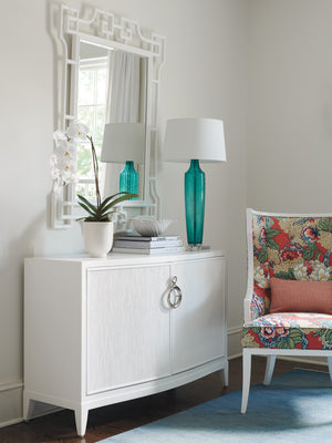 Lexington Bedford Park Hall Chest: Modern Elegance With Bowfront Design, Textured Doors, And Ample Storage Solutions Alabaster  415-973