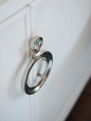 Lexington Bedford Park Hall Chest: Modern Elegance With Bowfront Design, Textured Doors, And Ample Storage Solutions Alabaster  415-973