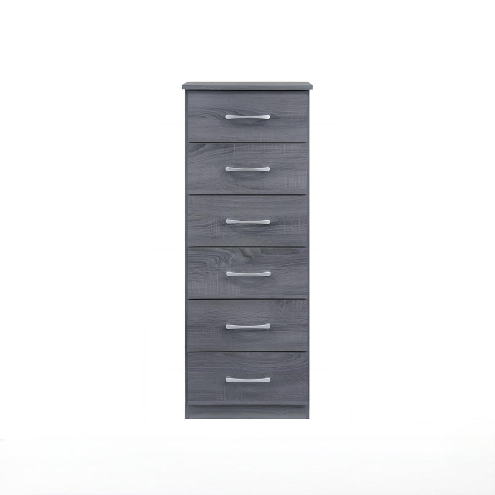 English Elm Boston Gray Lingerie Chest 46"H – Modern Laminated 4-Drawer Storage, Compact Design, Durable Build B078112066
