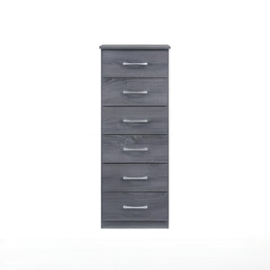 English Elm Boston Gray Lingerie Chest 46"H – Modern Laminated 4-Drawer Storage, Compact Design, Durable Build B078112066