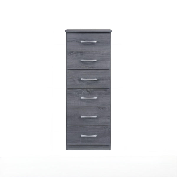 English Elm Boston Gray Lingerie Chest 46"H – Modern Laminated 4-Drawer Storage, Compact Design, Durable Build B078112066