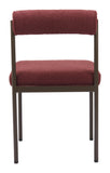 Livorno Dining Chair Red & Bronze 110103 Zuo Modern