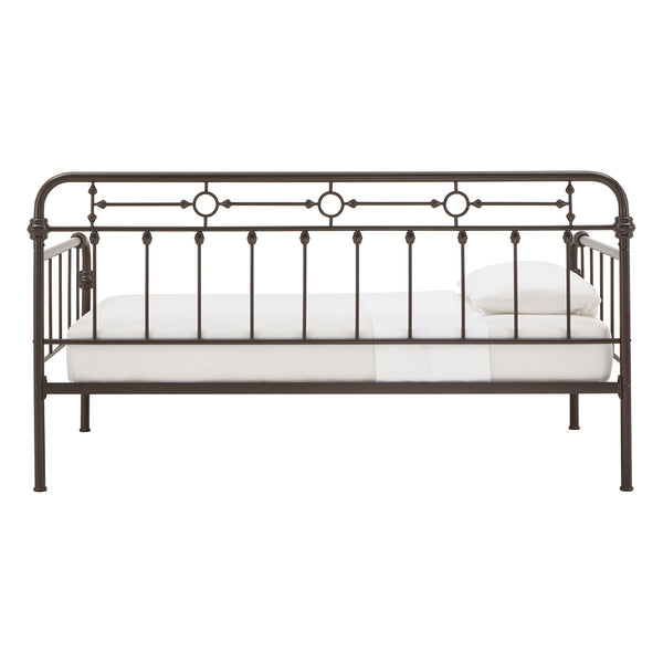 Homelegance Reeve Iron Spindle Daybed with Antique Bronze Finish for Elegant Guest Rooms 79.3W x 43.1D x 43.3"H 416-DK(N1)