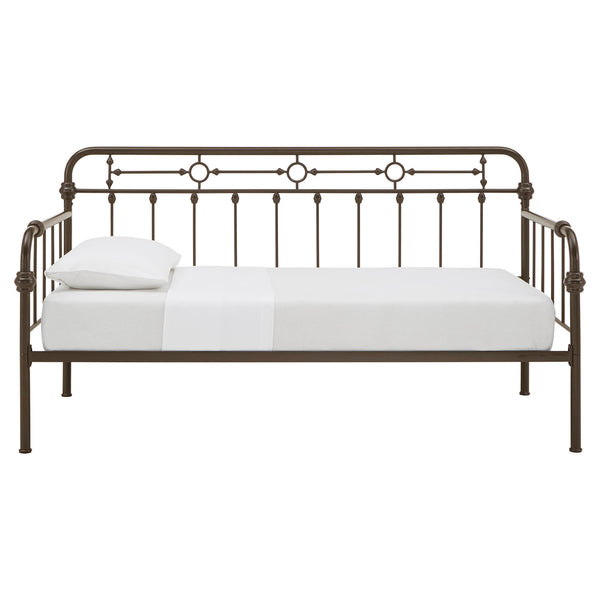 Reeve Iron Spindle Daybed with Antique Bronze Finish for Elegant Guest Rooms