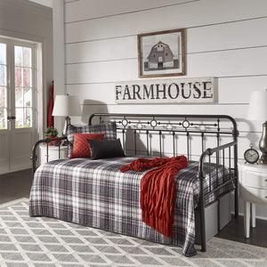 Reeve Iron Spindle Daybed with Antique Bronze Finish for Elegant Guest Rooms