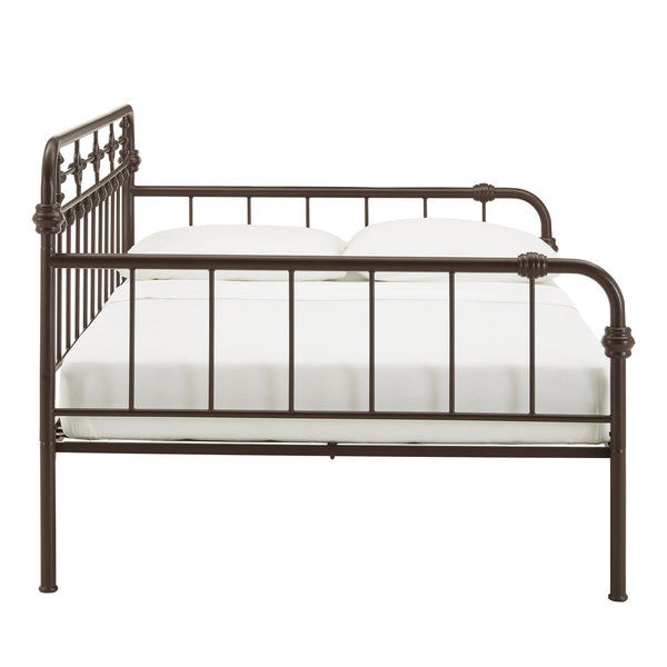 Reeve Iron Spindle Daybed with Antique Bronze Finish for Elegant Guest Rooms