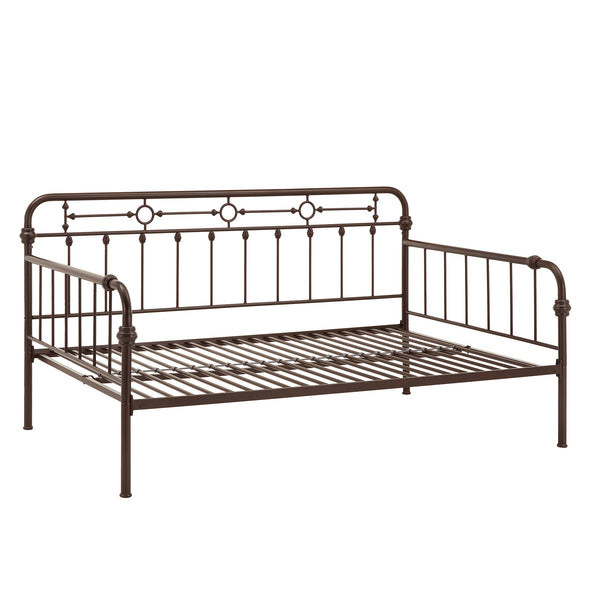 Reeve Iron Spindle Daybed with Antique Bronze Finish for Elegant Guest Rooms