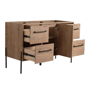 English Elm 48" Freestanding Bathroom Vanity with Soft Close Door 4 Drawers Plywood Build W999P405132