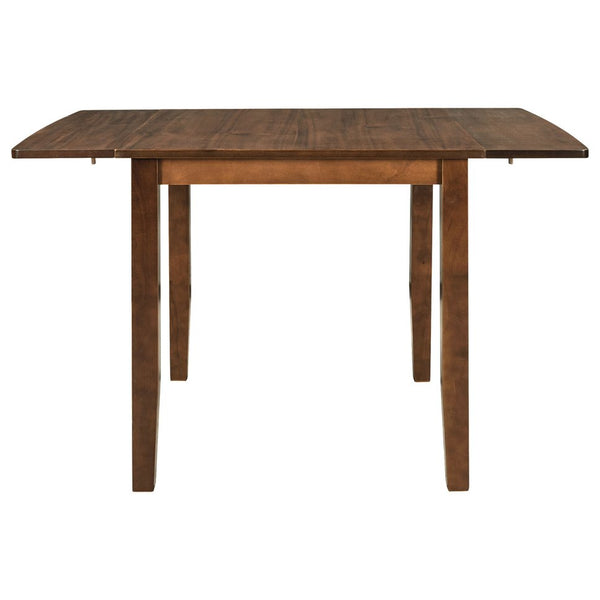 English Elm TOPMAX 3-Piece Wood Drop Leaf Breakfast Nook Dining Table Set with 2 X-back Chairs for Small Spaces, Sturdy Craftsmanship Brown SP000164AAD