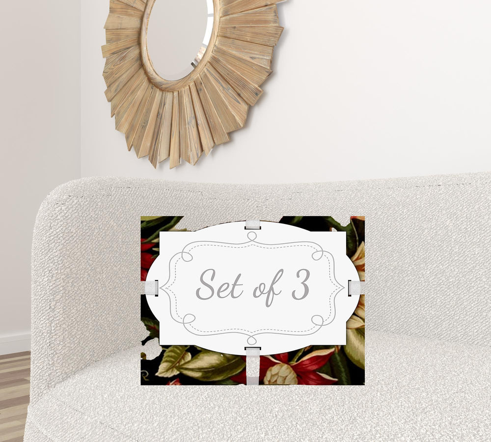 Homeroots Set Of Three 18" X 18" Green And Blue Blown Seam Solid Color Throw Indoor Outdoor Pillow  Uv Protected Polyester 416519