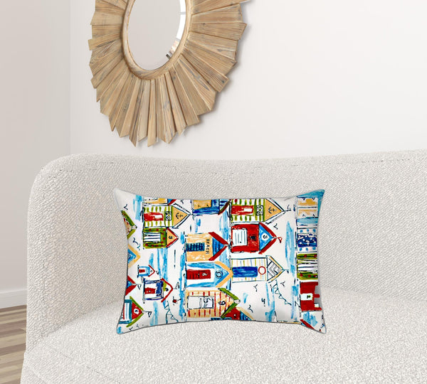 Homeroots Set Of Three 18" X 18" Red And Green Blown Seam Solid Color Throw Indoor Outdoor Pillow  Uv Protected Polyester 416531