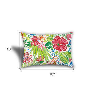 Homeroots Set Of Three 18" X 18" Red And Blue Blown Seam Solid Color Throw Indoor Outdoor Pillow  Uv Protected Polyester 416532