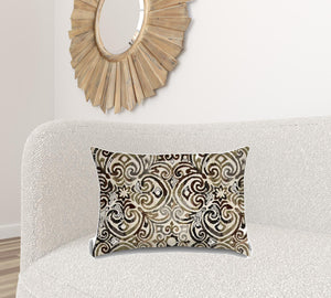 Homeroots Set Of Three 18" X 18" Brown And Tan Blown Seam Solid Color Throw Indoor Outdoor Pillow  Uv Protected Polyester 416535