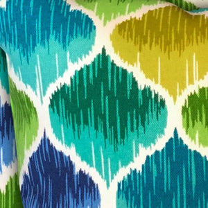 Homeroots Set Of Three 18" X 18" Green And Yellow Blown Seam Quatrefoil Throw Indoor Outdoor Pillow  Uv Protected Polyester 416553