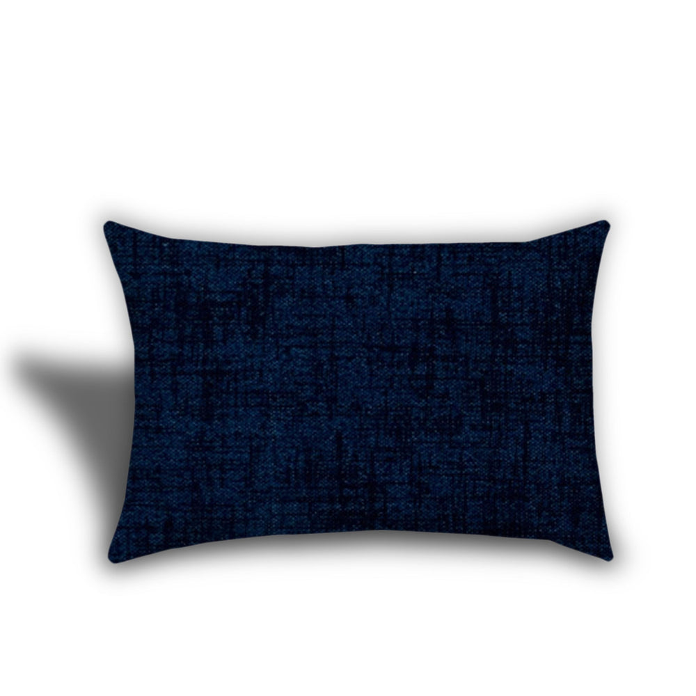 Homeroots Set Of Three 18" X 18" White And Blue Blown Seam Tropical Throw Indoor Outdoor Pillow  Uv Protected Polyester 416597