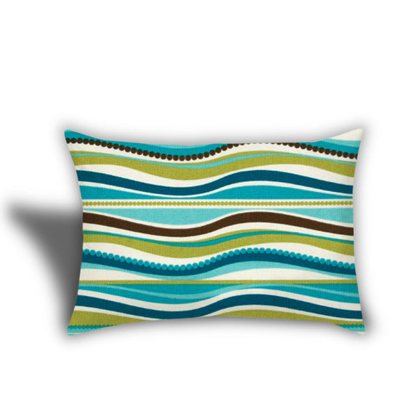 Homeroots Set Of Three 18" X 18" White And Green Zippered Tropical Throw Indoor Outdoor Pillow  Uv Protected Polyester 416754