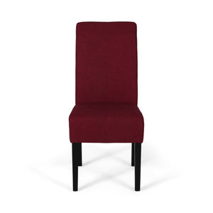 English Elm Hanford Upholstered Dining Chair Set of 2 with T-stitch Back and Tapered Legs N767P360602R
