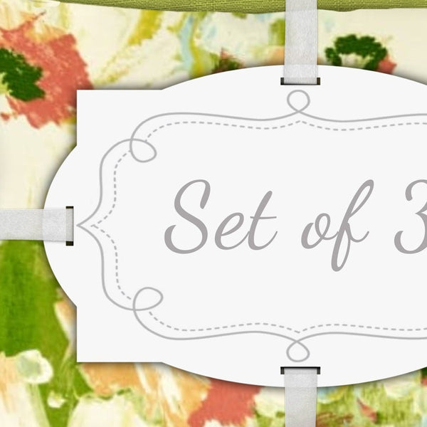 Homeroots Set Of Three 18" X 18" Green And White Zippered Solid Color Throw Indoor Outdoor Pillow  Uv Protected Polyester 416802