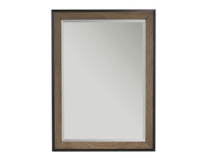Lexington Eaton Rectangular Mirror - Stylish Quartered White Oak Design With Contrasting Deep Espresso Finish Senegal  416-205