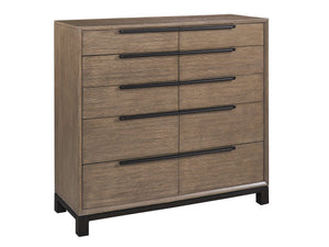 Lexington Bretton Gentleman's Chest: Stylish Vertical Storage With 10 Soft-close Drawers In Deep Espresso Finish Senegal  416-329