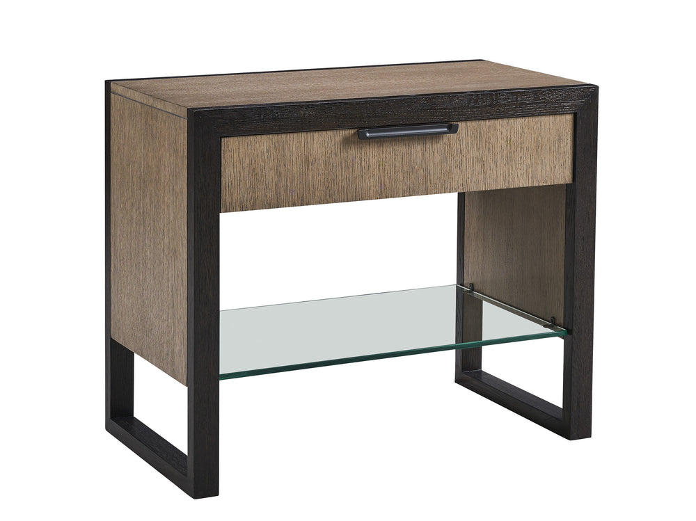 Lexington Russo Contemporary Nightstand With Soft-close Drawer & Glass Shelf - Stylish Storage Solution Senegal  416-623